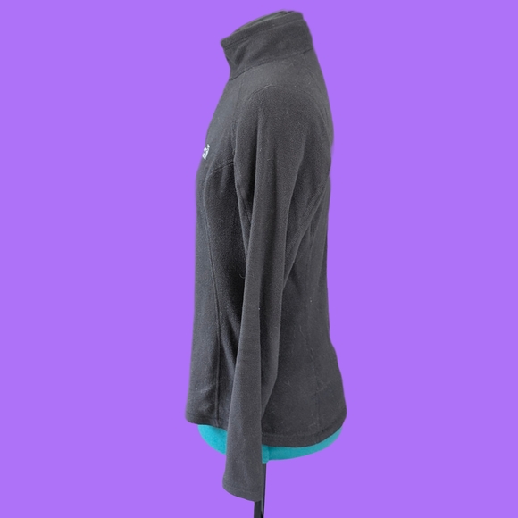 The North Face Polartec 1/4 Zip Black Fleece Pullover - Picture 4 of 10